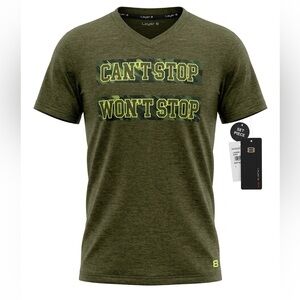 Layers 8 Boys Olive Green Graphic Athletic Tee Size 7 Athletic Shirt
